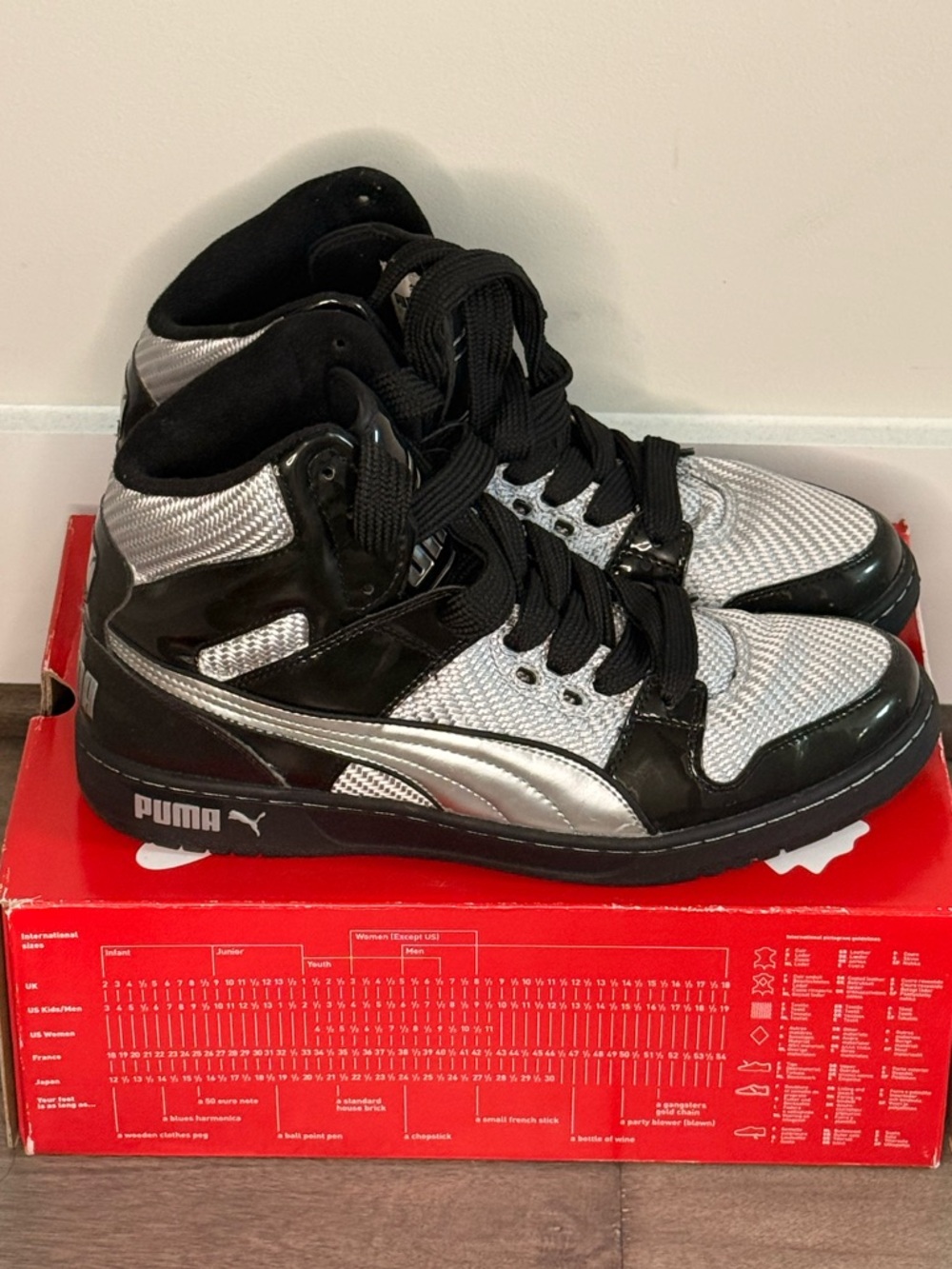 Puma Mens High Top Unlimited Hi Wire Silver/Black